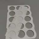 Outus Vinyl Storage Rack Acrylic 15 Holes Vinyl Roll Holder Craft Paper Storage Organizer Aperture 2 Inch Multiple Display Stand for Craft Room Home Office School, 12 x 7.8 Inch(White)