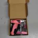 Hi-Spec Electric Screwdriver 27pc 3.6V Pink USB Small Power Screwdriver Set. Cordless & Rechargeable with Driver Bit Set
