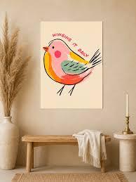 Funny Bird Wall Art 16x24