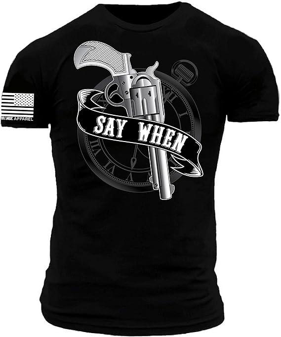Tombstone Say When Doc Holiday Gunfighter Premium Athletic Fit T-Shirt, Size XL
