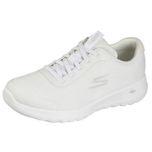 Skechers Women's Go Walk Joy-Ecstatic Sneaker, White/Blue, 6