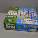 Marble Genius Marble Run - 130 Complete Pieces Maze Track Easter Toys for Adults, Teens, Toddlers & Kids Aged 4-8 Years Old, (80 Translucent Marbulous Pieces + 50 Glass-Marble Set), Starter Set