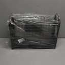 Rae Dunn Magazine Holder - Space Saving Organizer Rack for Books, Files, Folders - Standing Decorative Chic Metal and Wood Storage Container for Home and Office