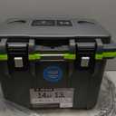 Pelican 14 Quart Cooler, Dark Gray/Green (13 liters)