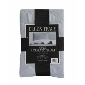 Ellen Tracy Quilt King Sham Blue