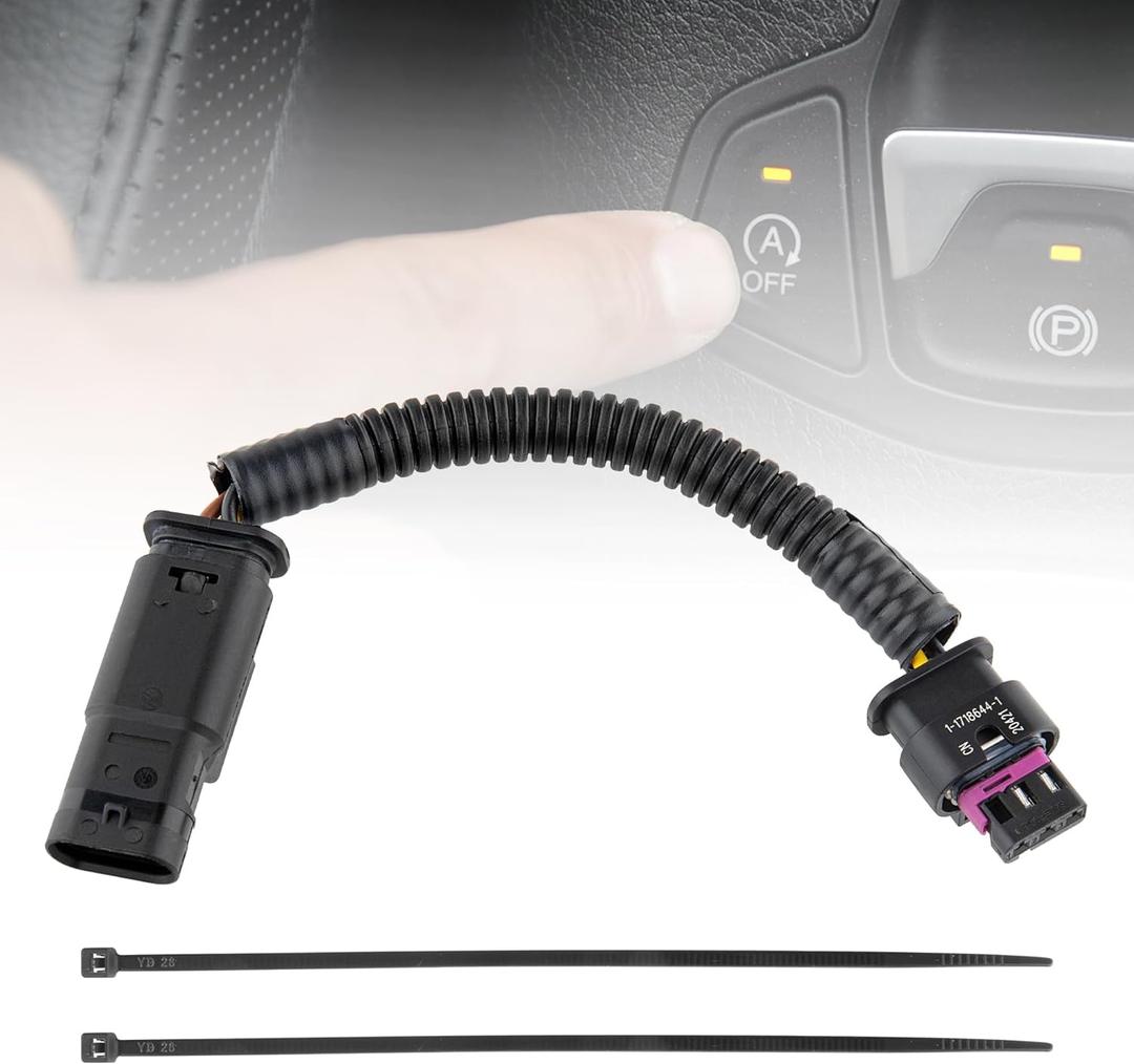 NuIth Auto Start Stop Deactivating Wire for 2019-2023 Chevy Equinox Malibu Cruze/2019-2022 Cadillac CT6 XT4 XT5 XT6 19-23 Buick Enclave Encore Vehicle Auto Stop Start Eliminator Harness Plug