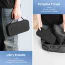 Growalleter Carrying Case Compatible with Nintendos Switch 2- Hard Shell Travel Case with 10 Game Cartridge Holders, Shockproof EVA Shell + Soft Inner Liner, Mesh Pocket for Accessories (Black)