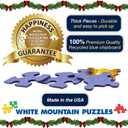 White Mountain Home For The Holidays Christmas Puzzles 1000 Pieces Winter Puzzle for Adults and Family