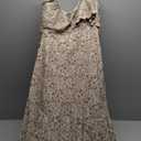 R&M Richards Women's Plus Empire Waist Glitter Formal Dress Size 6