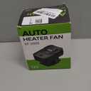 12V 200W Car Heater & Cooling Fan - Rapid Windscreen Defogger & Window Defroster for Winter & Humid Weather - Safe & Portable with Cigarette Lighter Plug-In for All Cars - Yellow