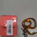 BRONZEDOG Leather Cat Collar with Removable Bells Non Breakaway Kitten QR Tag for Girl Boy (9" - 12" Cats/Mini Dogs, Orange & Silver)