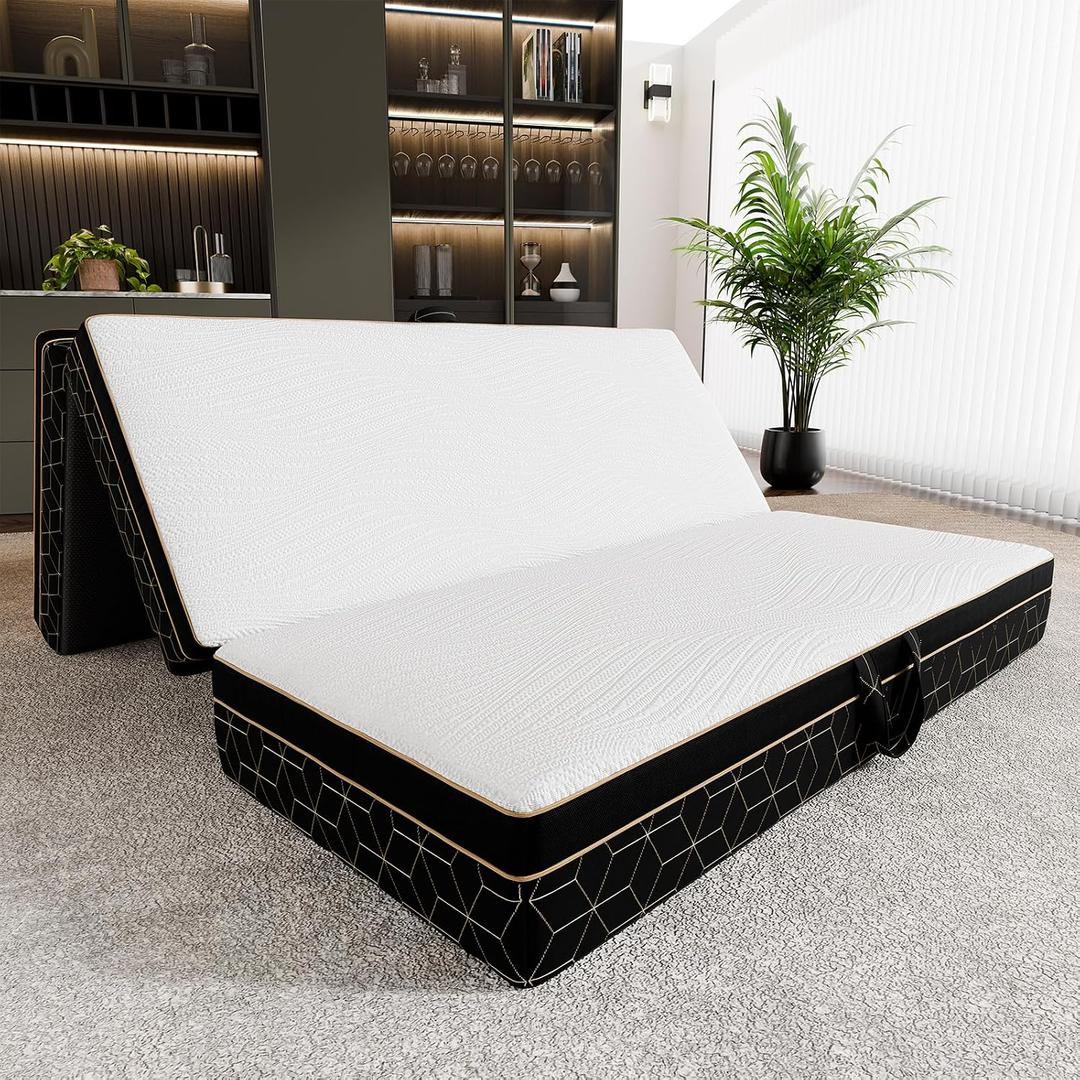 GEMBED Tri Folding Mattress Full Size - 6Inch