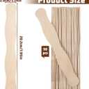 30PCS Wooden Sticks for Crafts 8 Inch Craft Sticks Jumbo Fan Handle