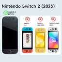 FIWWAT Switch Case for Nintendo Switch 2, Slim Protective shell with Comfortable Grip Design, Soft TPU Shock-Absorption and Anti-Scratch Cover for Switch 2, Cute Sparkle Shining Skin - Clear