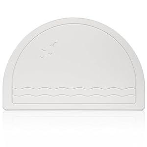 Elfcool Stone Bath Mat Diatomaceous Earth Shower Mat Non Slip Quick Dry Bath Stone Mat Super Absorbent Bathroom Floor Mat for Bathroom Kitchen Counter (Off White-Half Round-Birds) Elfcool Stone Bath Mat Diatomaceous Earth Shower Mat Non Slip Quick Dry Bath Stone Mat Super Absorbent Bathroom Floor Mat for Bathroom Kitchen Counter (Off White-Half Round-Birds)