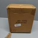 JHY DESIGN Decorative Candle Lanterns Set of 2 10" H Vintage Hanging Lanterns Metal Candleholders for Indoor Outdoor Home Parities and Weddings (Black with Gold Brush)