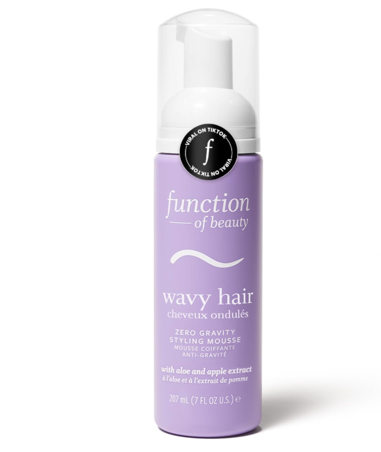 Function of Beauty Wavy Hair Mousse for Styling  AntiFrizz Hair Styler Adds Volume & Defines Natural Waves  Volumizing & Texturizing Lightweight Styling Foam with Flexible Hold  Hair Care Products