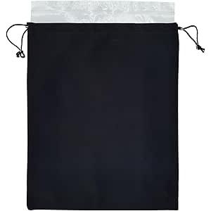 Black Velvet Cremains Urn Bag for Human Ashes - For Use Inside the Urn - Size 10" X 12" (230 Cubic Inches Capacity) - Includes a Resealable PE Material Ashes Storage Bag