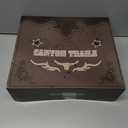 Canyon Trails Men's Cowboy Boots - Square Toe Western Boots with Embroidery, Pull-On Fit, Durable Rubber Sole Mens Shoes (10, Black)