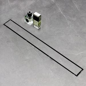 SaniteModar Linear Shower Drain 32 inch Tiled Insert 2 in 1 Panels, 304 Stainless Steel Shower Floor Drain, Brushed Linear Drain with Adjustable Feet and Hair Filter