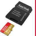 SANDISK 64GB Extreme microSDXC UHS-I Memory Card with Adapter - C10, U3, V30, 4K, 5K, A2, Micro SD Card - SDSQXAH-064G-GN6MA