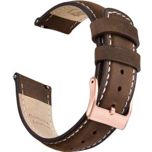 Ritche Christmas Gift Quick Release Leather Watch Bands Genuine Watch Straps for Men Women Top Grain Leather Watch Strap, White Elephant Gifts, Stocking Stuffers for Men, Father's Day gifts