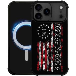 case for iPhone 17 Pro,Compatible with Magsafe,All-Round Protection Shockproof Anti-Scratches TPU Case Cover-Classic American Flag 1776 We The People
