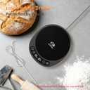 SourKeeper, Larger 2-in-1 Sourdough Starter Warmer Pro - 2026 Upgrade Larger Heating Plate, Dough Temp Probe, 1F Control (70110F), 24H Timer, Real-Time Monitoring Black