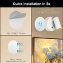 2 Pack Wireless LED Spot Lights Indoor Battery Operated with Remote, Rechargeable Up Lights Indoor with TimerDimmable, 3CCT Picture Lights for Wall, SpotLights Accent Uplighting for Plant -White