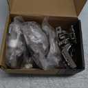 Chibery 5 Pack Frameless Inset Soft Close Concealed European Hinges, Self Closing Satin Nickel, 105 ° Open Angle 4D Adjustment, Speed Control, Clip On, Stainless Steel for Cabinet Door