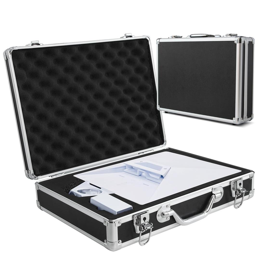 Starlink Mini Aluminum Hard Case,Waterproof Travel Portable Case fits Starlink Mini Dish Kit Perfectly Protection for Kickstand,Pipe Adapter,Cables,Power Supply&More-Dual Layer Shock,Thickened Corners