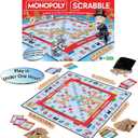 Monopoly Scrabble Game, Play in Under ONE Hour, Score Your Scrabble Word - Move Your Token, By Winning Moves Games USA, Mash-Up of 2 of the World's Greatest Games, 2 to 4 Players Ages 8+ (1250)