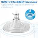 11095 Skimmer Intended with Hose for Intex 58947 Vacuum Cover, for Oil Skimmer Attachment, Transparent Plastic Cover to Cover or Connect & Pool Skimmer Hose for Above Ground Pool Skimmer Pump