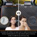 iBuddy Car Seat Cover Waterproof Back Seat Cover for Kids and Dogs Without Smell Heavy Duty and Nonslip Rear Seat Protector Non Stick Fur Bench Seat Cover for SUV Van Easy to Install Machine Washable