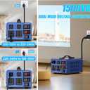 6000 watt Voltage Conversion Transformer Heavy-Duty Step-up/Step-Down AC 110V/120V/220V/240V Power Conversion, with resettable Circuit Breaker Protection, with US Power Cord, LCD Display