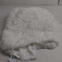 Tuddrom Decorative Extra Soft Fuzzy Faux Fur Throw Blanket 50" x 60",Solid Reversible Long Hair Shaggy Blanket,Fluffy Cozy Plush Comfy Microfiber Fleece Blankets for Couch Sofa Bedroom,Cream White