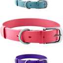 Tuff Pupper Classic Heavy Duty Dog Collar | 10x Stronger Than Leather | 100% Waterproof & Odor Proof Dog Collar | Tough Rust-Proof All Metal Hardware (Punch Pink)