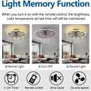 Rustic Caged Ceiling Fan with Lights Remote Control, Retro Industrial Ceiling Fan with Light for Kitchen Bedroom Living Room, Small Large