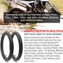 AR-PRO (2-Pack) 2.5/2.75-14 Replacement Dirt Bike Inner Tubes - 60/100-14 Tire Tubes for 50cc to 160cc Dirt and Pit Bikes - Compatible with Apollo RFZ, Atomik, Thumpstar, and More