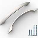 10 Pack 3.75 Inch(96mm) Kitchen Cabinet Handles Brushed Satin Nickel Cabinet Pulls Kitchen Cabinet Hardware Drawer Pulls for Dresser Cupboard Wardrobe