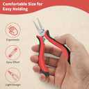 5-Piece Round Nose Pliers for Jewelry Making, Smooth Jaw Wire Looping Pliers with Spring Mechanism, Mini Needle Nose Pliers for Beading, Wire Wrapping, Jewelry Repair