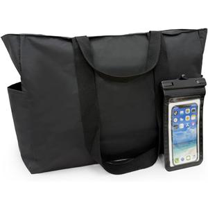 Large Beach Bag for Women Beach Tote Bag with Waterproof Zipper Waterproof Sandproof Pool Tote Foldable Travel Tote