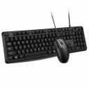 1Set Keyboard and Mouse Full Ergonomic Design High Response Optical Mouse for Smooth Operation Surfaces for Office and Home Use