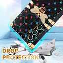 Loheckle for Samsung Galaxy S24 Case for Women Girls Teens Designer Cute Cases with Ring Stand Holder and Lanyard Stylish Aesthetics Bee Luxury Cover for S24