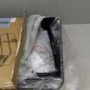 Topyangs Black Stainless Steel Litter Box with Lid, 135 Flip-Top Enclosed Cat Litter Box, Odor-Control Metal Breeze System, Covered High Sides Anti-Spill, Cat Lover Gift