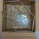 Corner Sink Organizer, Silver Stainless Steel Sponge Holder with Towel Bar, Self-Adhesive Kitchen Storage Rack