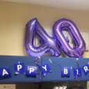 3 x Numbers 4 Balloons Purple Party Decorations for Women Men, 40 In Big Four Balloons for Engagement, Wedding, Celebration Party, Graduations, Photo Shoot