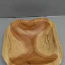 Wooden Bowl Decorative Natural Wood Fruit Bowls, Irregular Creative Wood Bowl, Rustic Hand Carved Candy Snack Keys Serving Bowls for Home Decor (12"-14" Diameter)