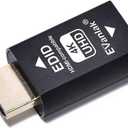 EVanlak Hdmi Edid Emulator Passthrough 3rd Generrtion Premium Aluminum Eliminated Emulator Adapter Work with Mac Thunderbolt to HDMI Switches/Extender/AV Receiver/Video Splitters 1080-3840x2160@60H (E4K-1PC)