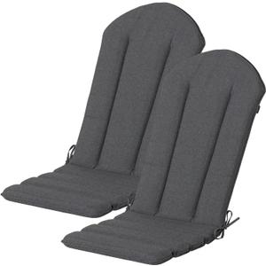 Goodgoods 20 x 50 Adirondack Chair Cushions Set of 2, 1000+Hours Fade-Resistant & Water-Resistant Outdoor Furniture Chair Cushions with 30D High-Resilience Foam for Patio, Garden, Graphite